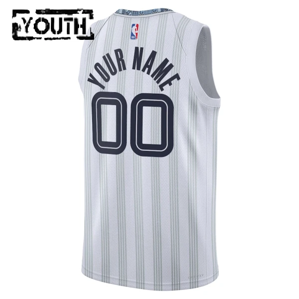 Nike Memphis Grizzlies Personoitava Lasten Pelipaita City Edition 2025-26 Swingman Harmaa