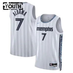Nike Memphis Grizzlies Santi Aldama Lasten Pelipaita City Edition 2025-26 Swingman Harmaa