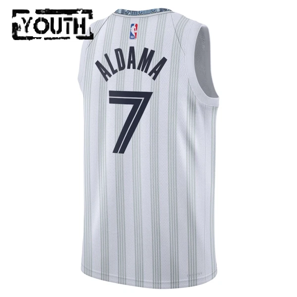 Nike Memphis Grizzlies Santi Aldama Lasten Pelipaita City Edition 2025-26 Swingman Harmaa