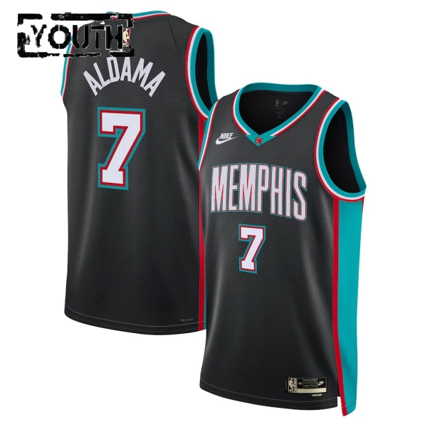 Nike Memphis Grizzlies Santi Aldama Lasten Pelipaita Classic Edition 2025-26 Swingman Musta