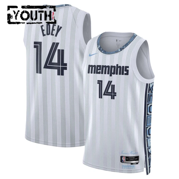 Nike Memphis Grizzlies Zach Edey Lasten Pelipaita City Edition 2025-26 Swingman Harmaa