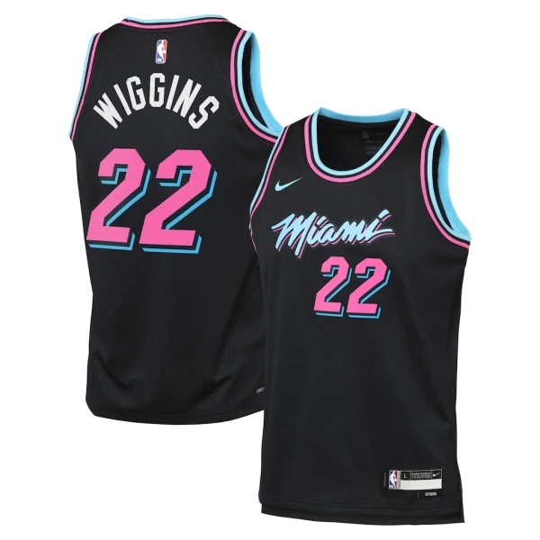 Nike Miami Heat Andrew Wiggins Miesten Pelipaita City Edition 2025-26 Swingman Musta