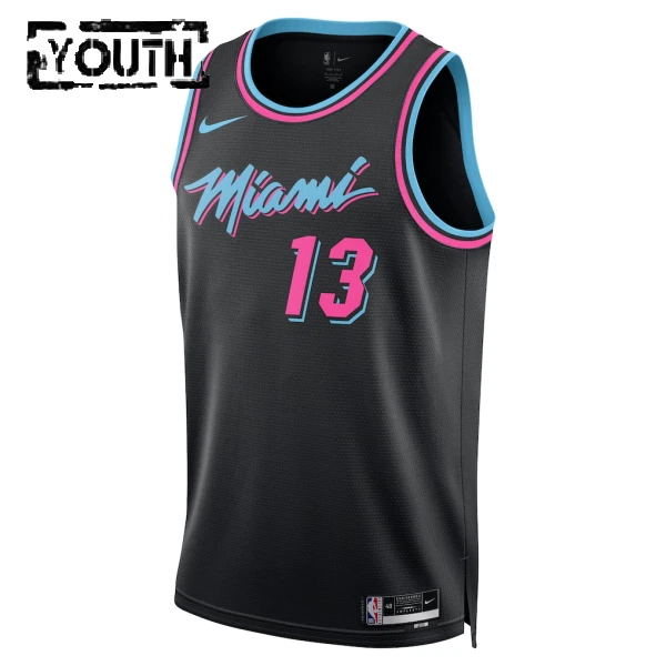 Nike Miami Heat Bam Adebayo Lasten Pelipaita City Edition 2025-26 Swingman Musta