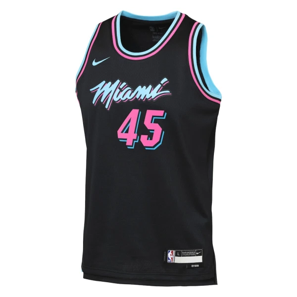 Nike Miami Heat Davion Mitchell Miesten Pelipaita City Edition 2025-26 Swingman Musta