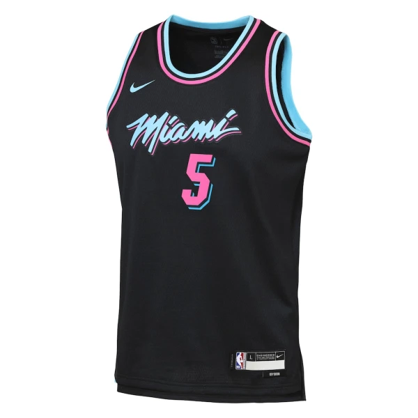Nike Miami Heat Nikola Jovic Miesten Pelipaita City Edition 2025-26 Swingman Musta
