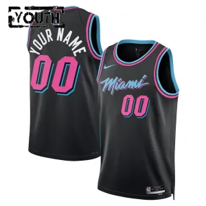 Nike Miami Heat Personoitava Lasten Pelipaita City Edition 2025-26 Swingman Musta