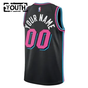 Nike Miami Heat Personoitava Lasten Pelipaita City Edition 2025-26 Swingman Musta
