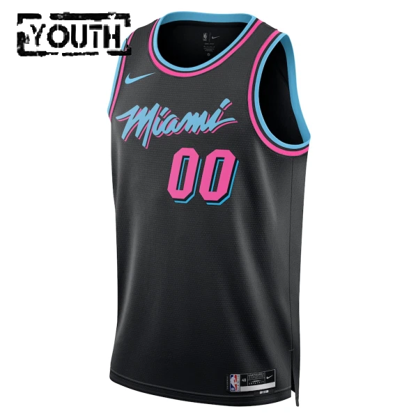 Nike Miami Heat Personoitava Lasten Pelipaita City Edition 2025-26 Swingman Musta