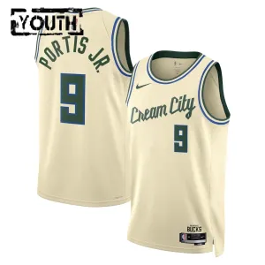 Nike Milwaukee Bucks Bobby Portis JR Lasten Pelipaita City Edition 2025-26 Swingman Valkoinen