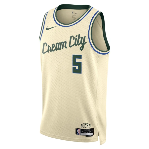 Nike Milwaukee Bucks Gary Trent JR Miesten Pelipaita City Edition 2025-26 Swingman Valkoinen
