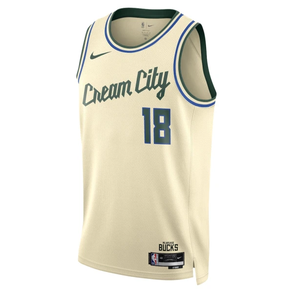 Nike Milwaukee Bucks Kyle Kuzma Miesten Pelipaita City Edition 2025-26 Swingman Valkoinen