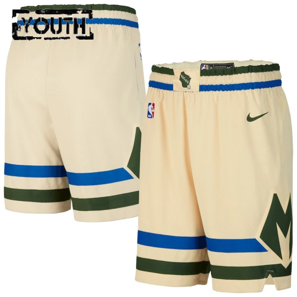 Nike Milwaukee Bucks Lasten Shortsit City Edition 2025-26 Swingman