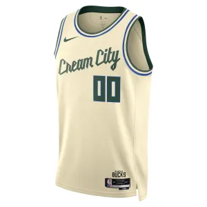 Nike Milwaukee Bucks Personoitava Miesten Pelipaita City Edition 2025-26 Swingman Valkoinen