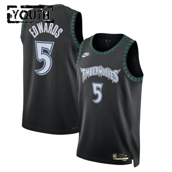 Nike Minnesota Timberwolves Anthony Edwards Lasten Pelipaita Classic Edition 2025-26 Swingman Musta
