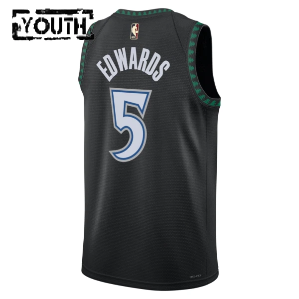 Nike Minnesota Timberwolves Anthony Edwards Lasten Pelipaita Classic Edition 2025-26 Swingman Musta