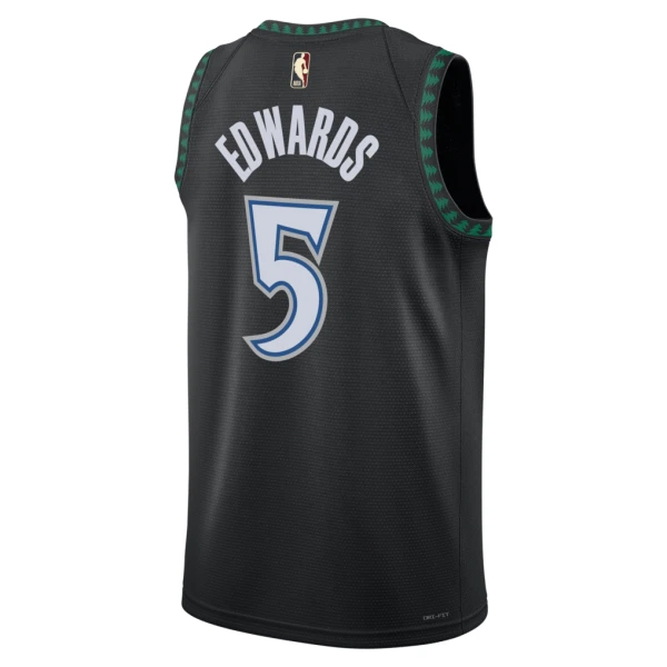 Nike Minnesota Timberwolves Anthony Edwards Miesten Pelipaita Classic Edition 2025-26 Swingman Musta