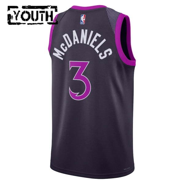 Nike Minnesota Timberwolves Jaden Mcdaniels Lasten Pelipaita City Edition 2025-26 Swingman Musta