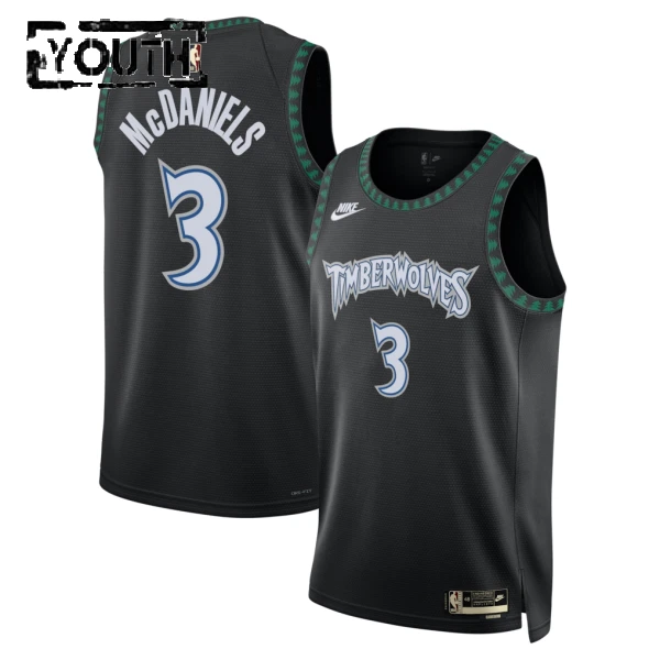 Nike Minnesota Timberwolves Jaden Mcdaniels Lasten Pelipaita Classic Edition 2025-26 Swingman Musta
