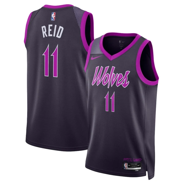 Nike Minnesota Timberwolves Naz Reid Miesten Pelipaita City Edition 2025-26 Swingman Musta