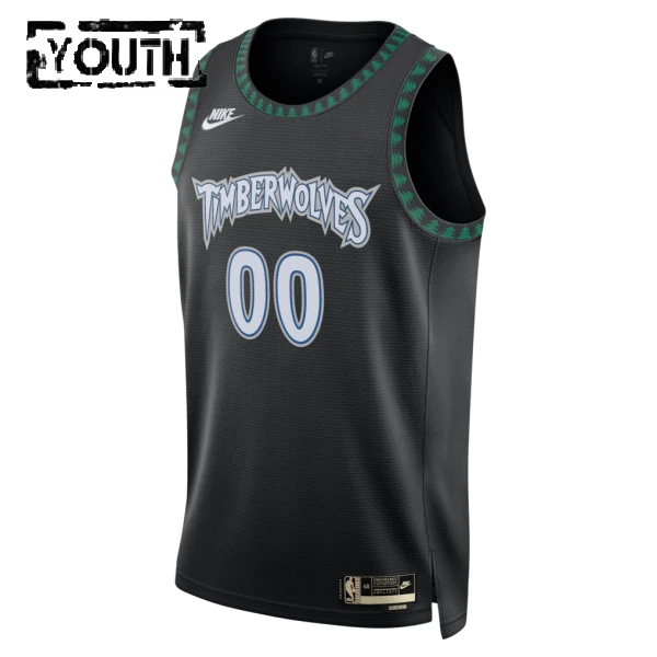 Nike Minnesota Timberwolves Personoitava Lasten Pelipaita Classic Edition 2025-26 Swingman Musta
