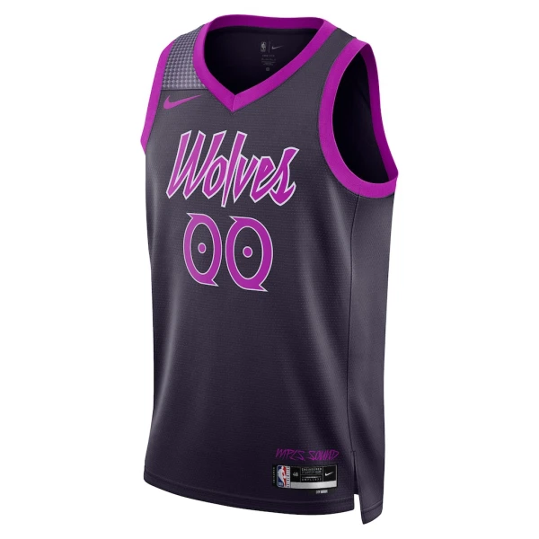 Nike Minnesota Timberwolves Personoitava Miesten Pelipaita City Edition 2025-26 Swingman Musta