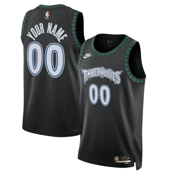 Nike Minnesota Timberwolves Personoitava Miesten Pelipaita Classic Edition 2025-26 Swingman Musta