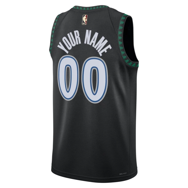 Nike Minnesota Timberwolves Personoitava Miesten Pelipaita Classic Edition 2025-26 Swingman Musta