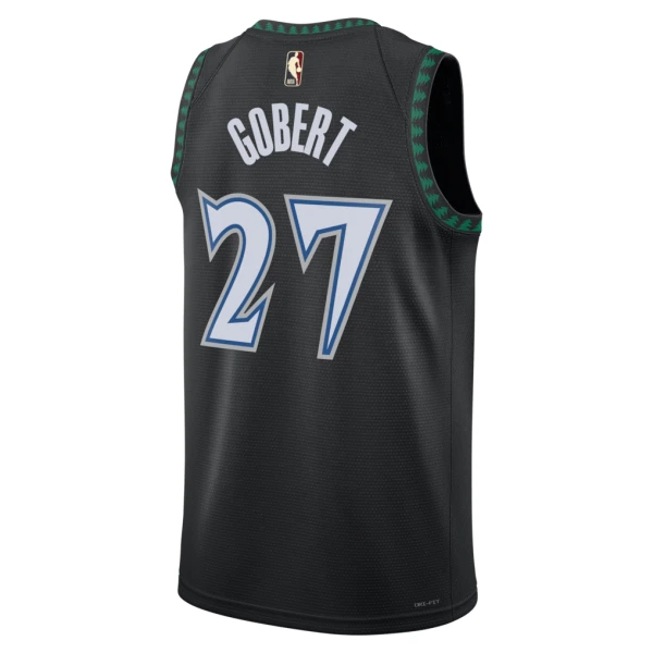 Nike Minnesota Timberwolves Rudy Gobert Miesten Pelipaita Classic Edition 2025-26 Swingman Musta
