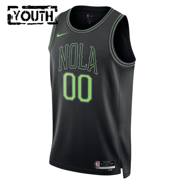 Nike New Orleans Pelicans Personoitava Lasten Pelipaita City Edition 2025-26 Swingman Musta