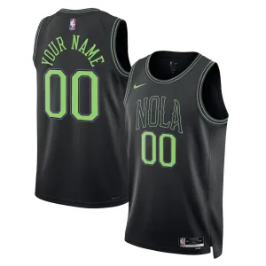 Nike New Orleans Pelicans Personoitava Miesten Pelipaita City Edition 2025-26 Swingman Musta
