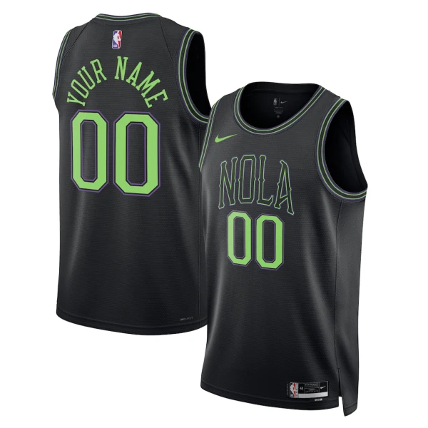 Nike New Orleans Pelicans Personoitava Miesten Pelipaita City Edition 2025-26 Swingman Musta