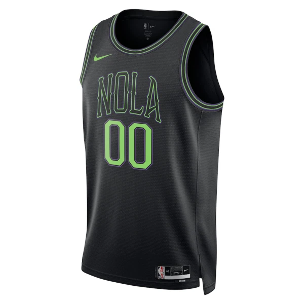 Nike New Orleans Pelicans Personoitava Miesten Pelipaita City Edition 2025-26 Swingman Musta