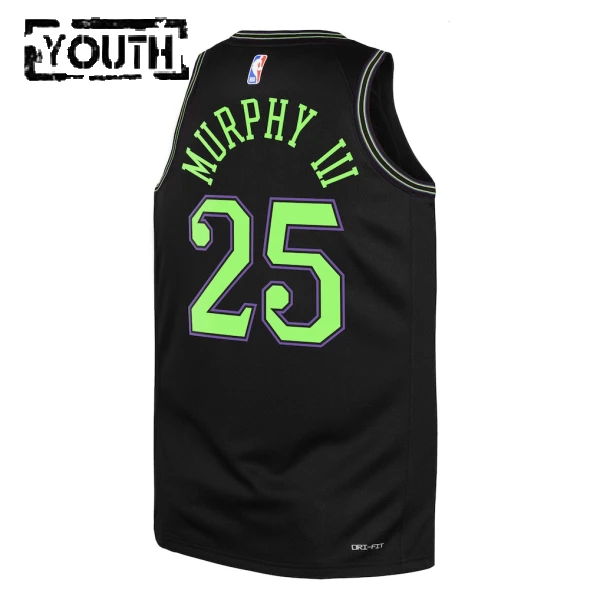 Nike New Orleans Pelicans Trey Murphy III Lasten Pelipaita City Edition 2025-26 Swingman Musta