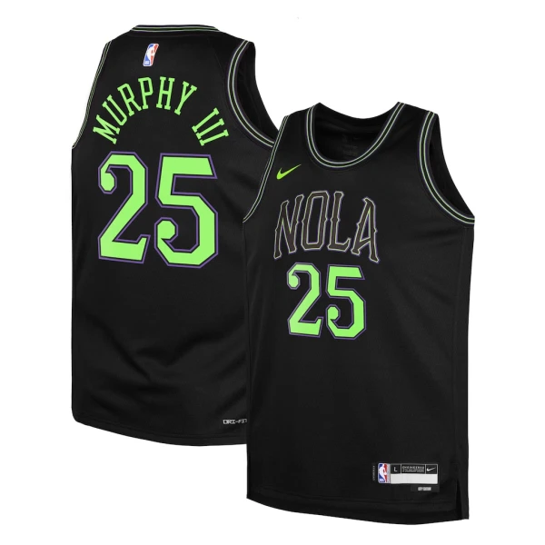 Nike New Orleans Pelicans Trey Murphy III Miesten Pelipaita City Edition 2025-26 Swingman Musta