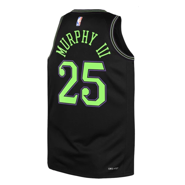 Nike New Orleans Pelicans Trey Murphy III Miesten Pelipaita City Edition 2025-26 Swingman Musta