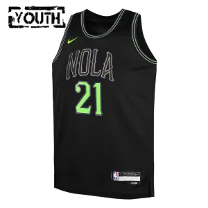 Nike New Orleans Pelicans Yves Missi Lasten Pelipaita City Edition 2025-26 Swingman Musta