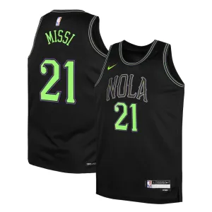 Nike New Orleans Pelicans Yves Missi Miesten Pelipaita City Edition 2025-26 Swingman Musta Nike New Orleans Pelicans Yves Missi Miesten Pelipaita City Edition 2025-26 Swingman Musta