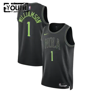 Nike New Orleans Pelicans Zion Williamson Lasten Pelipaita City Edition 2025-26 Swingman Musta