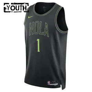 Nike New Orleans Pelicans Zion Williamson Lasten Pelipaita City Edition 2025-26 Swingman Musta