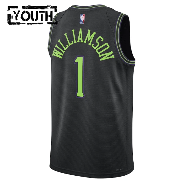 Nike New Orleans Pelicans Zion Williamson Lasten Pelipaita City Edition 2025-26 Swingman Musta