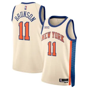 Nike New York Knicks Jalen Brunson Miesten Pelipaita City Edition 2025-26 Swingman Valkoinen