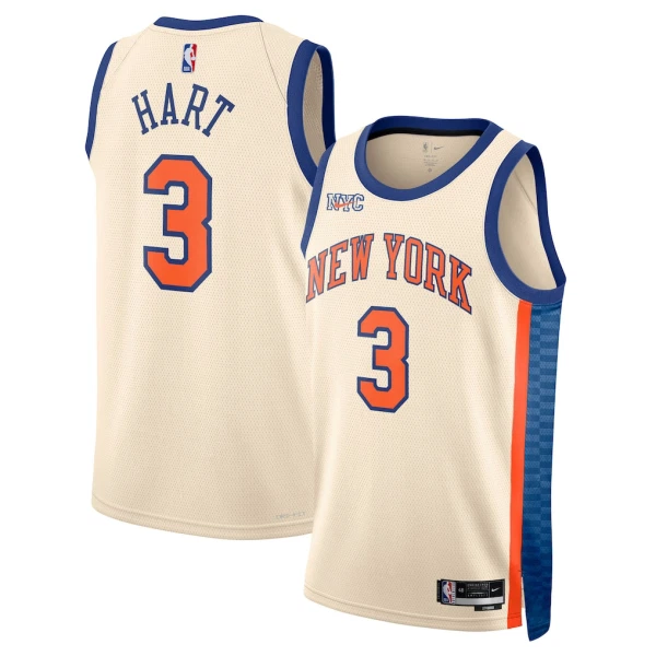Nike New York Knicks Josh Hart Miesten Pelipaita City Edition 2025-26 Swingman Valkoinen