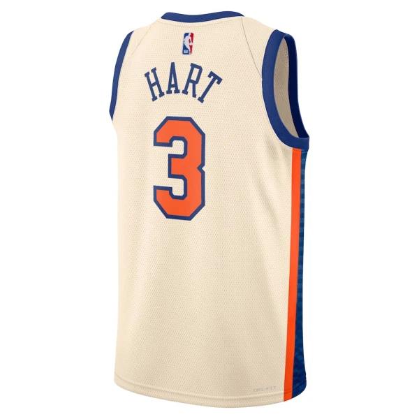 Nike New York Knicks Josh Hart Miesten Pelipaita City Edition 2025-26 Swingman Valkoinen