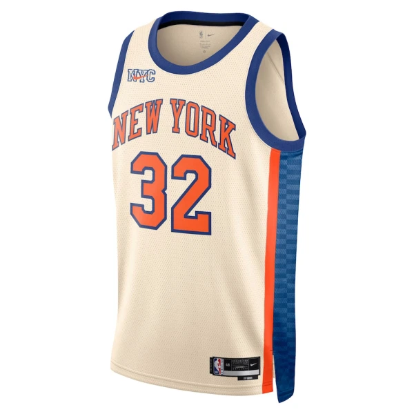 Nike New York Knicks Karl Anthony Towns Miesten Pelipaita City Edition 2025-26 Swingman Valkoinen