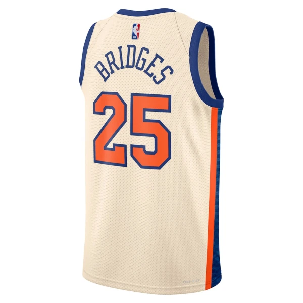 Nike New York Knicks Mikal Bridges Miesten Pelipaita City Edition 2025-26 Swingman Valkoinen