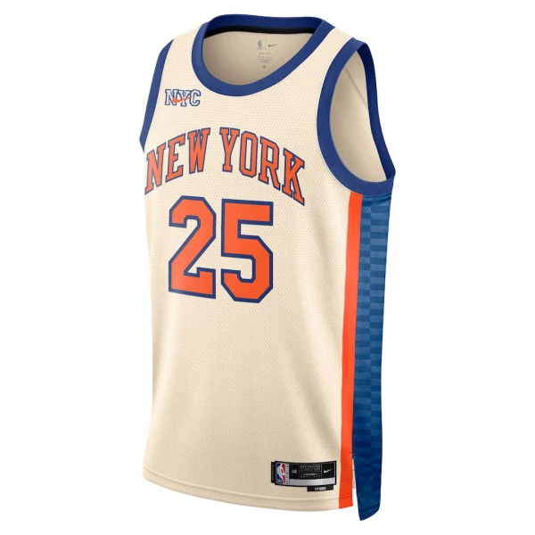 Nike New York Knicks Mikal Bridges Miesten Pelipaita City Edition 2025-26 Swingman Valkoinen