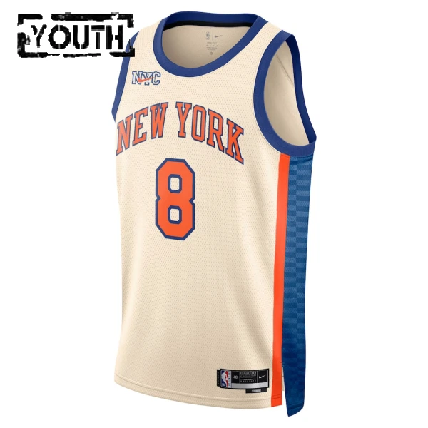 Nike New York Knicks Og Anunoby Lasten Pelipaita City Edition 2025-26 Swingman Valkoinen