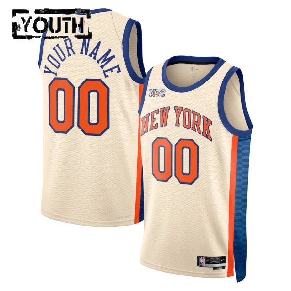 Nike New York Knicks Personoitava Lasten Pelipaita City Edition 2025-26 Swingman Valkoinen