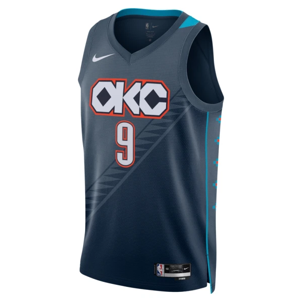 Nike Oklahoma City Thunder Alex Caruso Miesten Pelipaita City Edition 2025-26 Swingman Musta