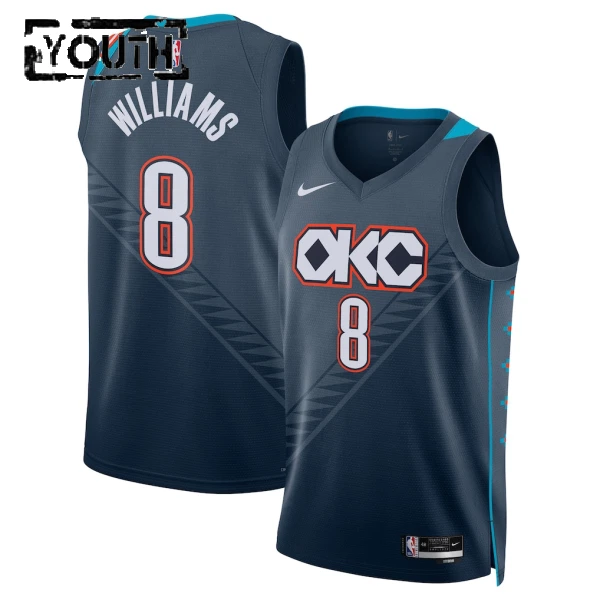 Nike Oklahoma City Thunder Jalen Williams Lasten Pelipaita City Edition 2025-26 Swingman Musta